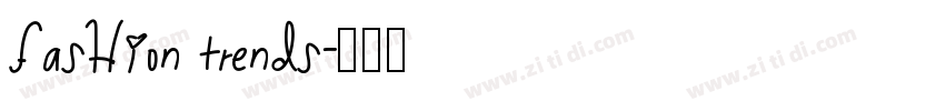 Fashion Trends字体转换